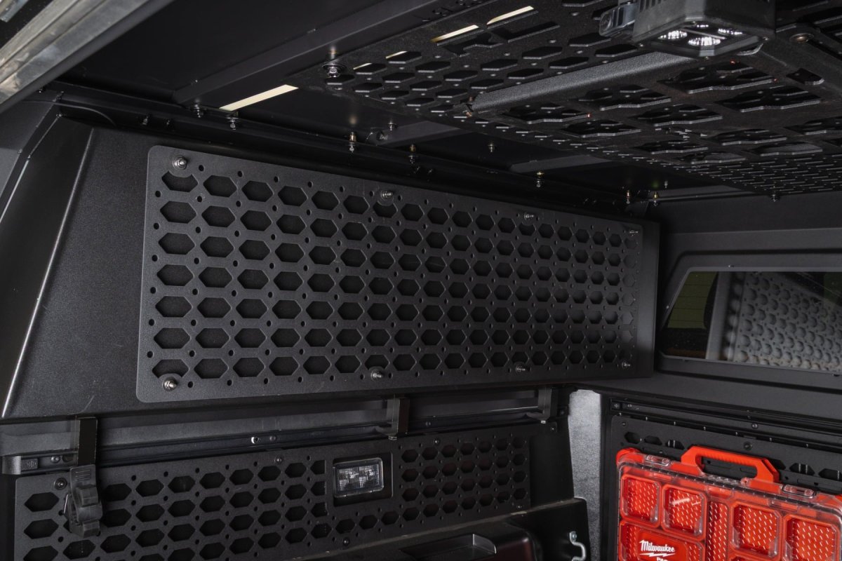 Toyota Tacoma Molle Panel Kit - Bed Cap Side Box Internal - Rough Country - Black - '16-'26